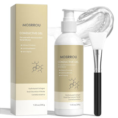 MOSRROU gel conductor microcorriente hidratante para rostro, facilita deslizamiento suave.
