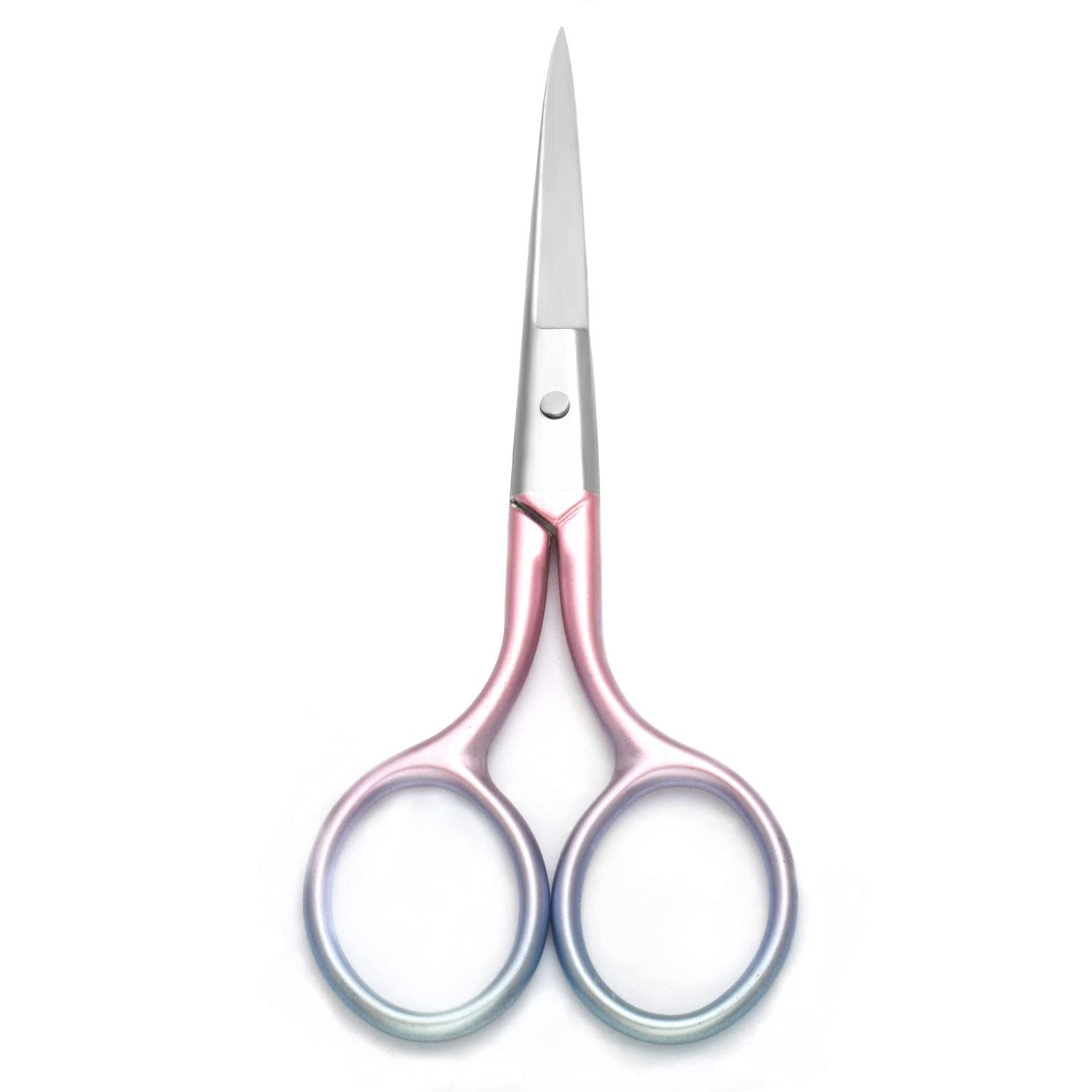 Motanar golden straight blades grooming scissors for precise facial hair trimming.
