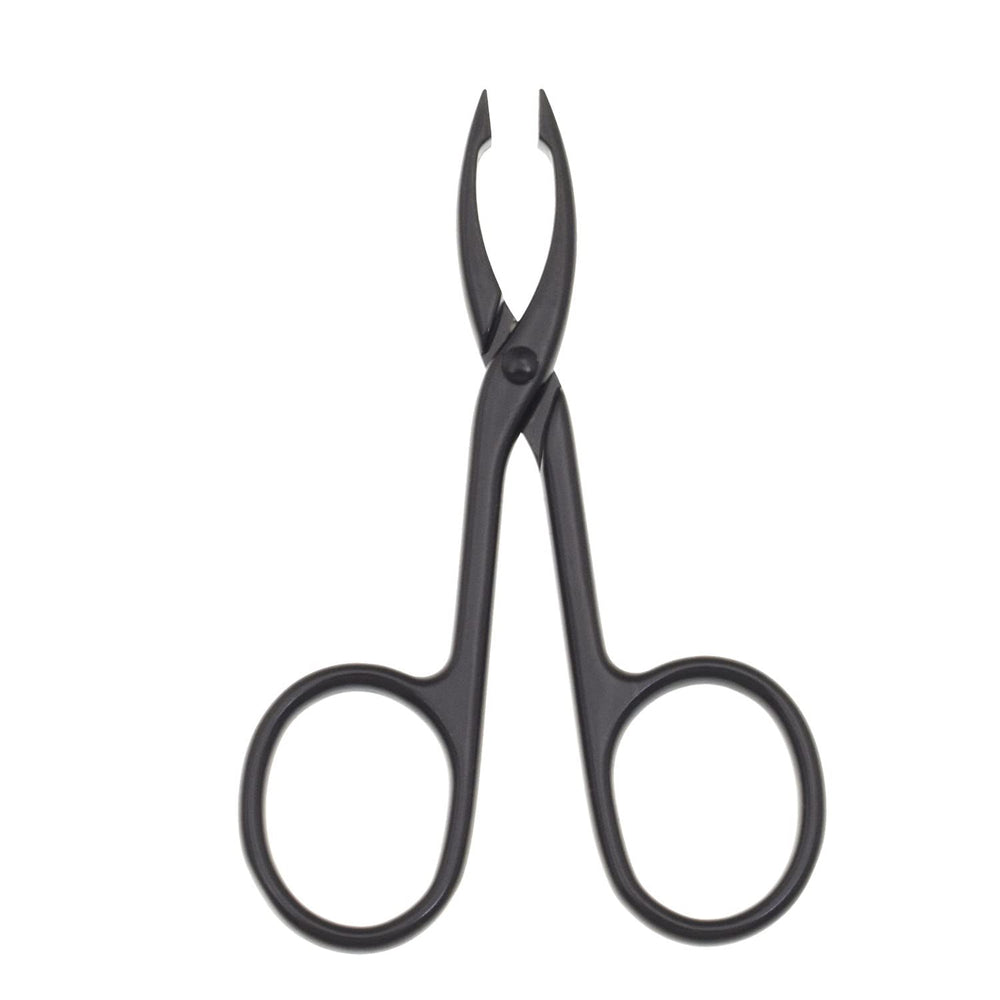 Motanar scissor-handle closeup showing ergonomic grip for controlled plucking.