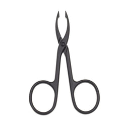 Motanar scissor-handle closeup showing ergonomic grip for controlled plucking.