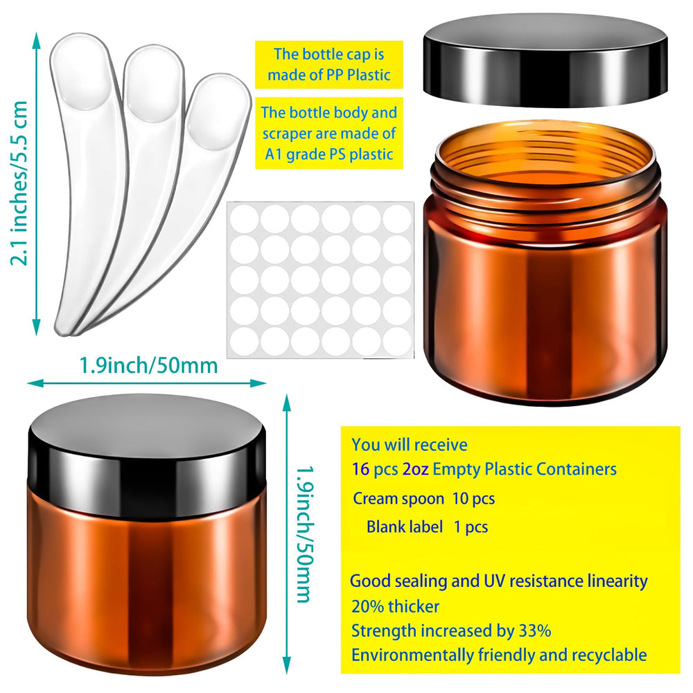 MotBach 60ml amber cosmetic jar with UV protection preserves sensitive formulations