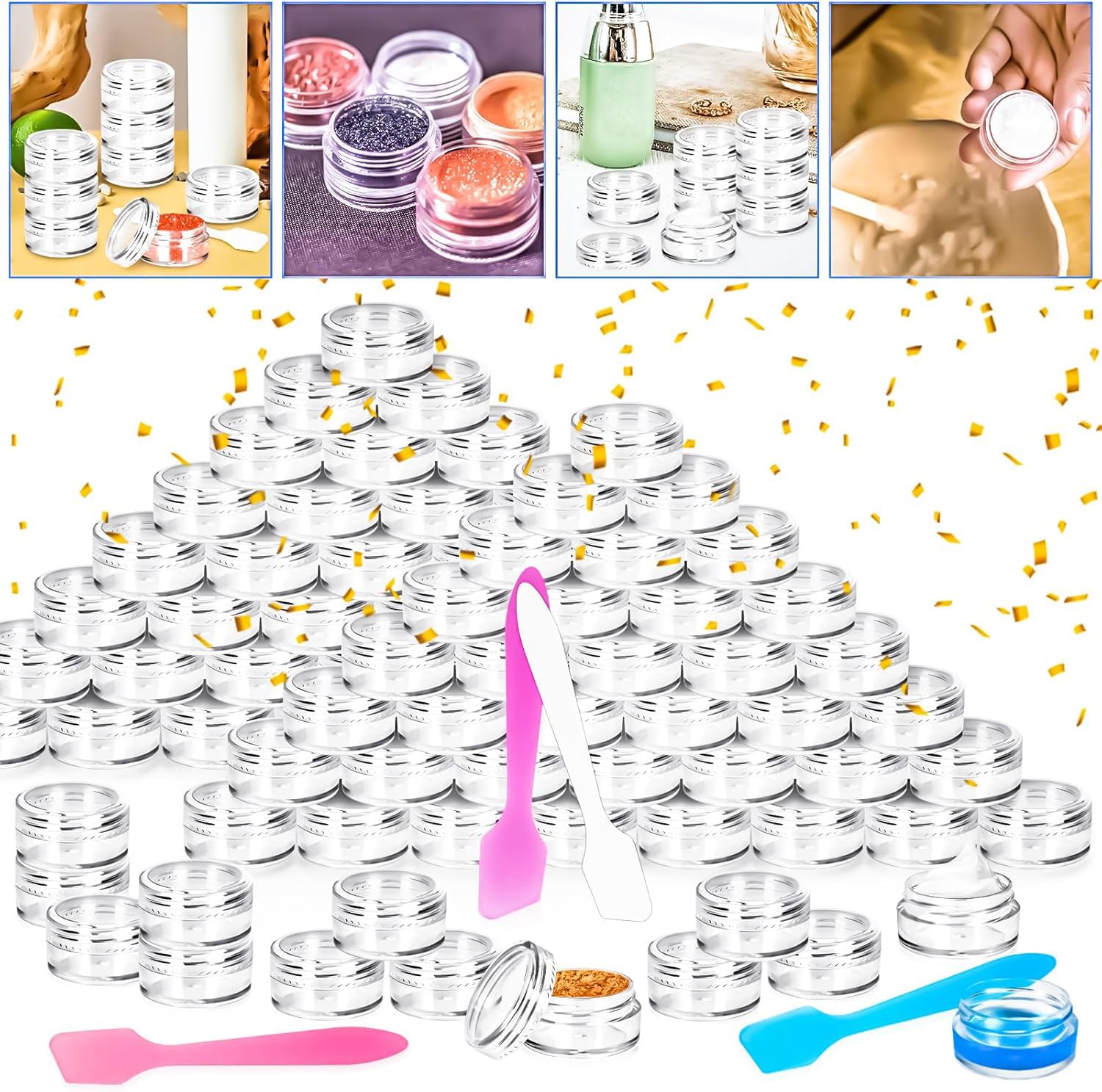 MotBach color variety sample containers help organize your kit.