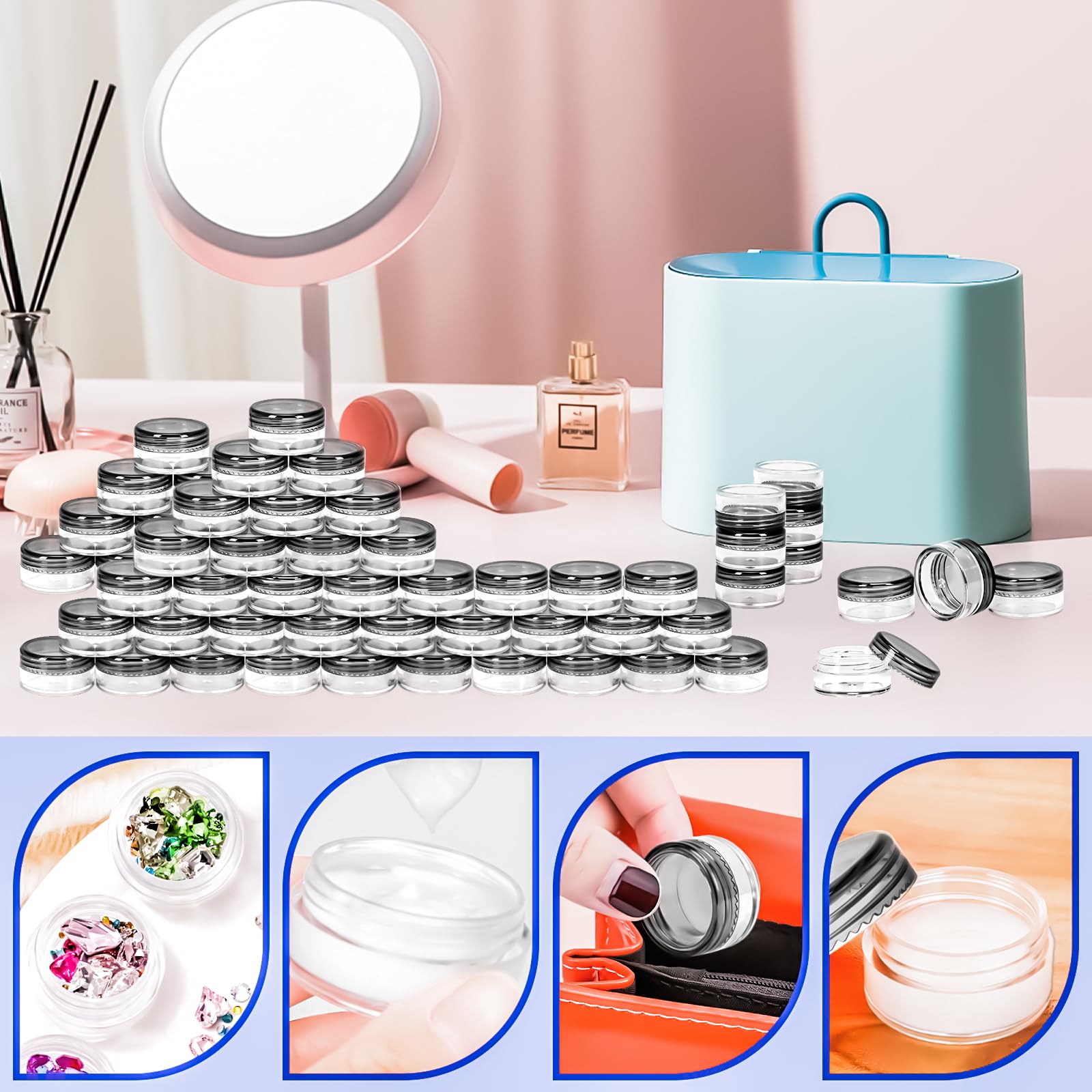 MotBach durable plastic jars designed for repeated use