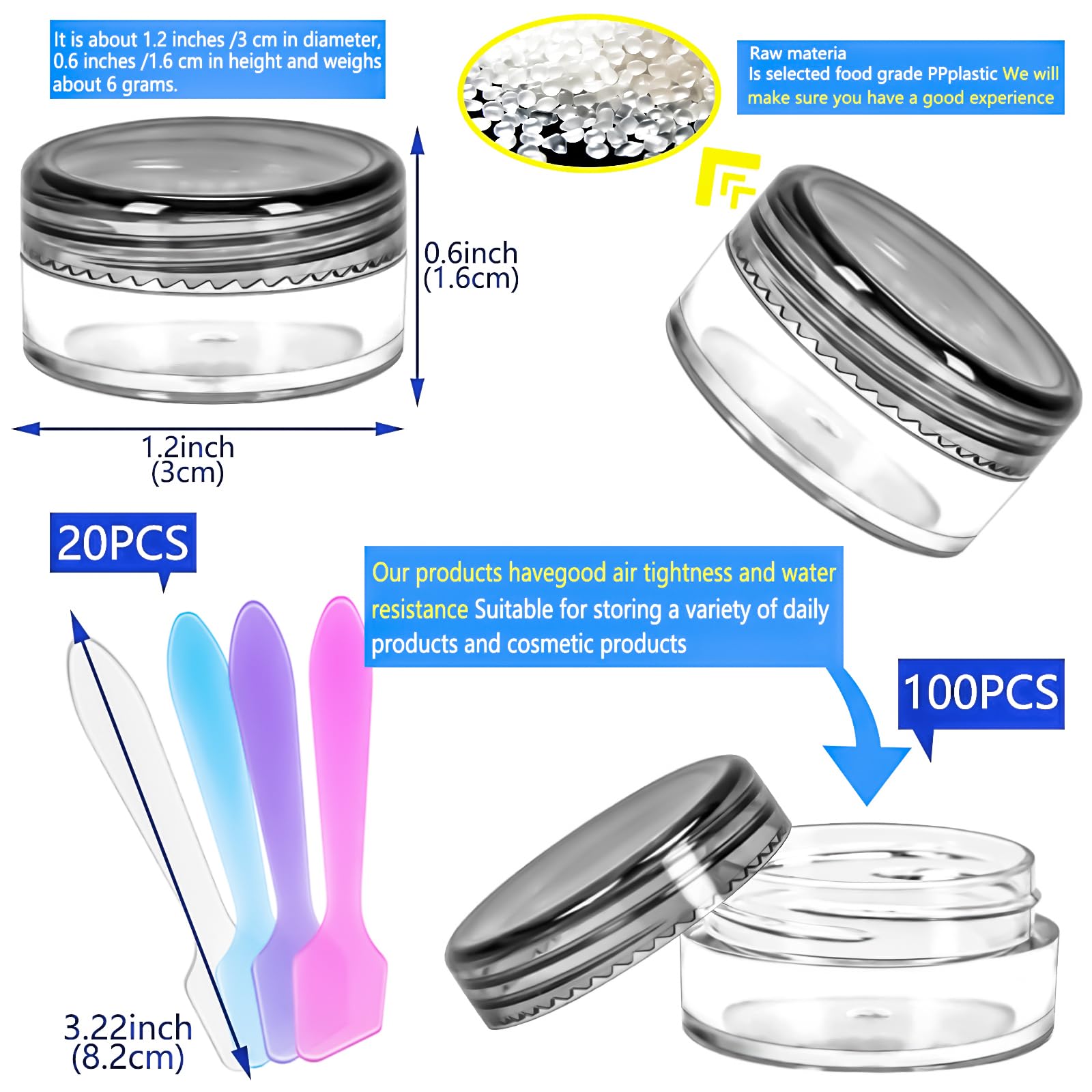 MotBach mini spatulas included for easy sample handling
