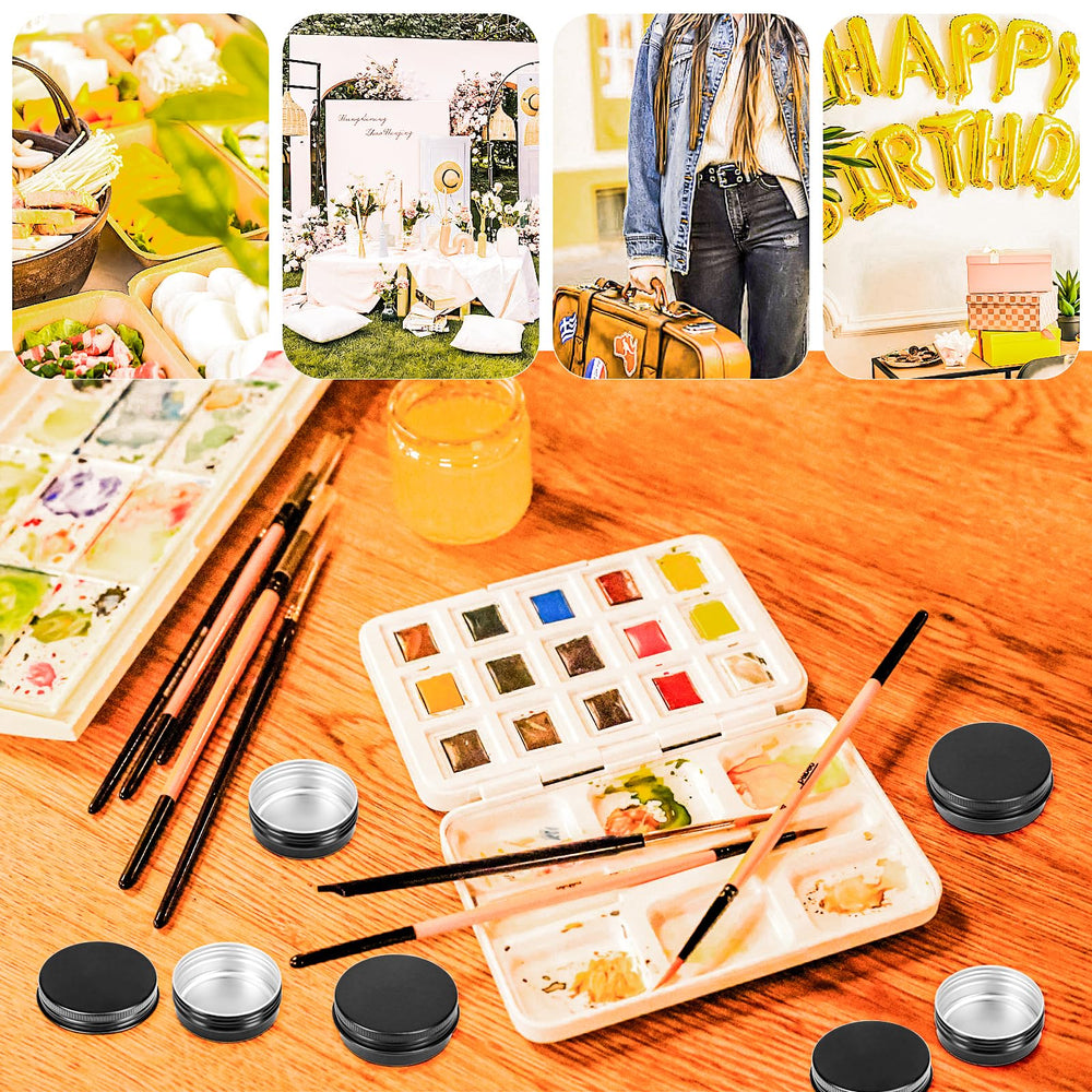 MotBach versatile tin jars for spices, cosmetics and small accessories