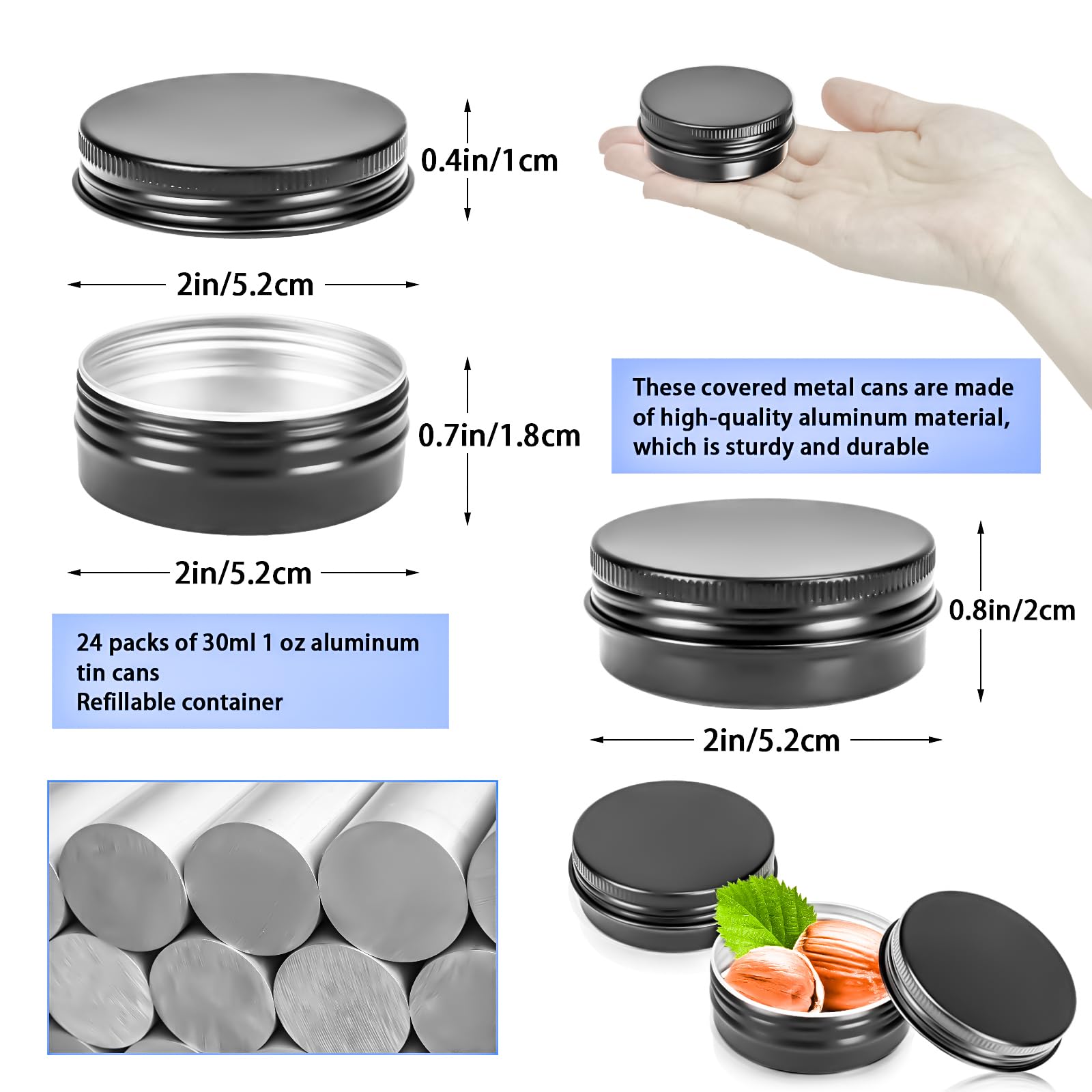 MotBach tin jar screw lid close-up showing secure closure