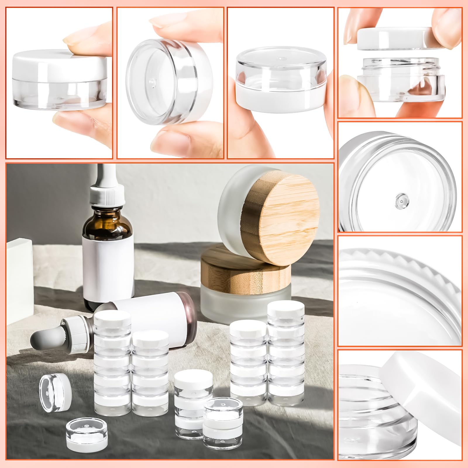 MotBach travel size container keeps lotions neatly during trips