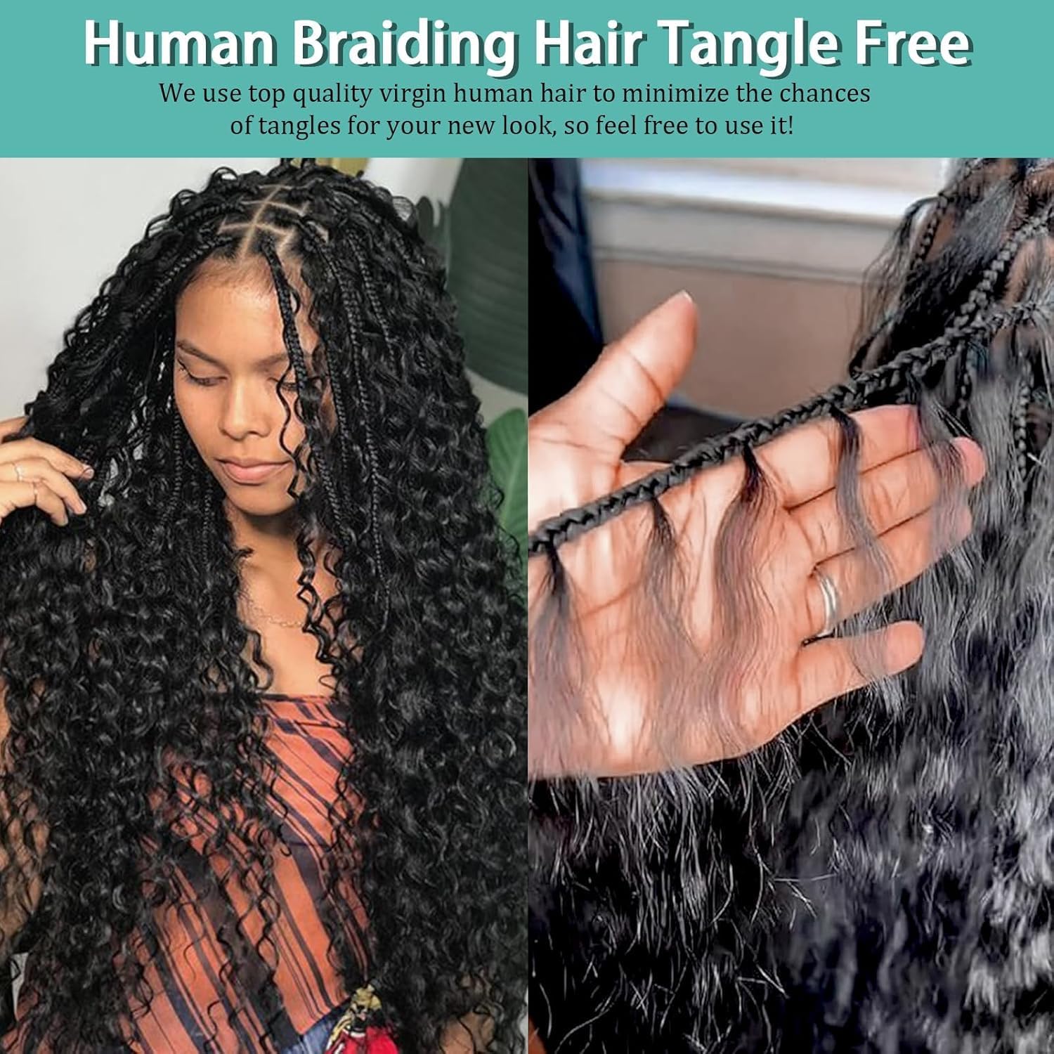 MOTFIN water-wave braiding hair 110g for voluminous, vibrant knotless braids