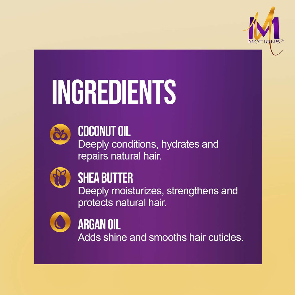 Motions Pro Champú Neutralizante, etiqueta frontal, proteínas de seda para suavidad del cabello.