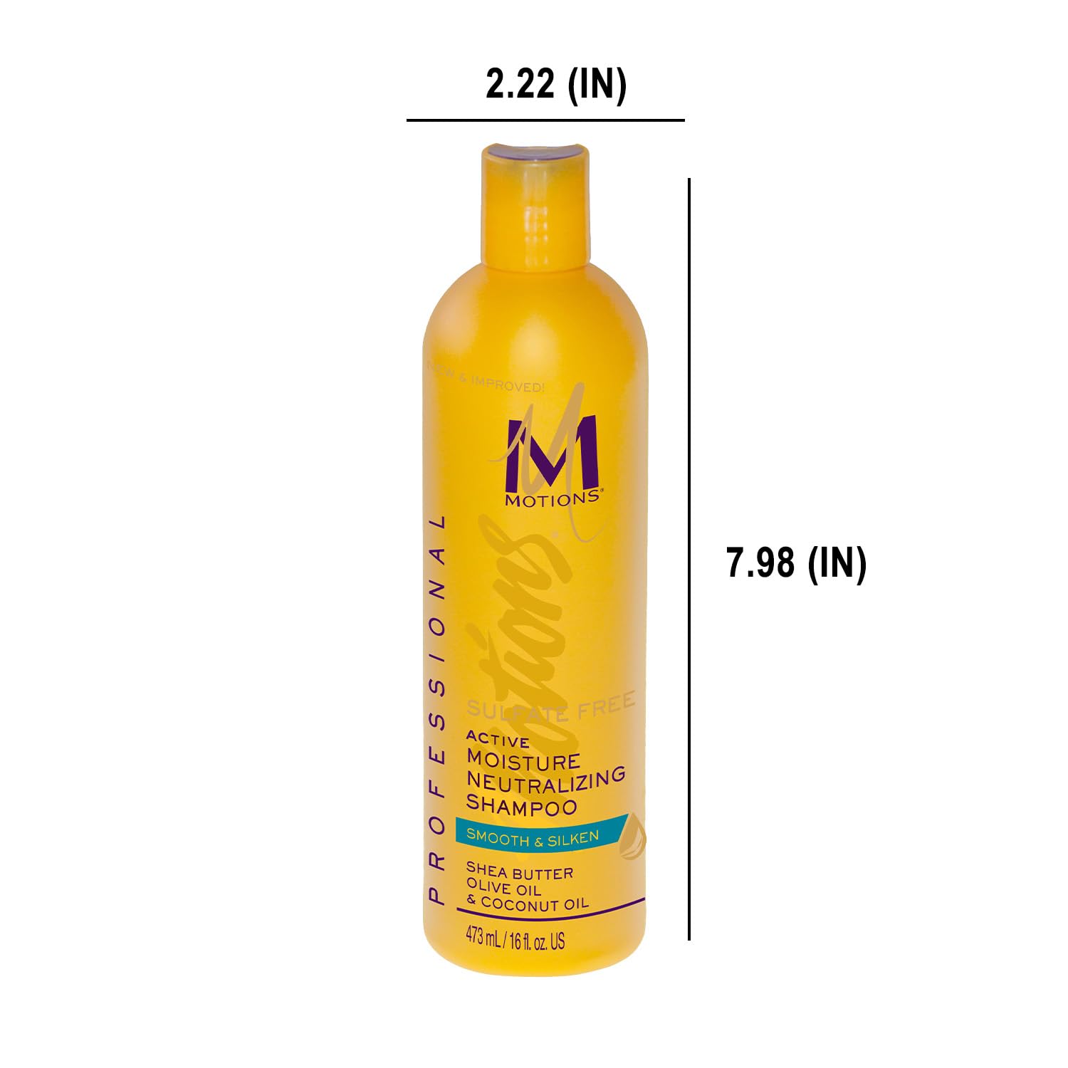 Motions Pro Champú Neutralizante, textura cremosa en la mano, facilita la distribución.