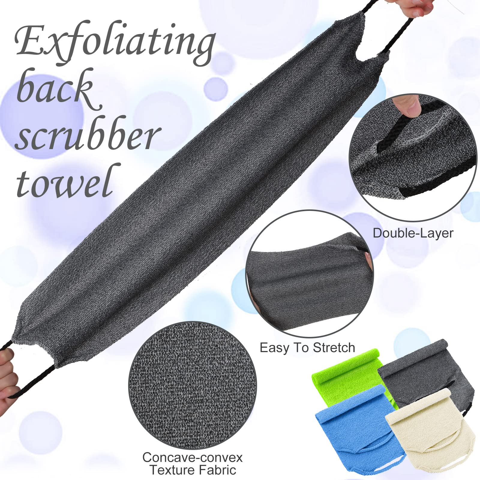 Moukeren espalda-extendible-52x18 cm permite mayor alcance.
