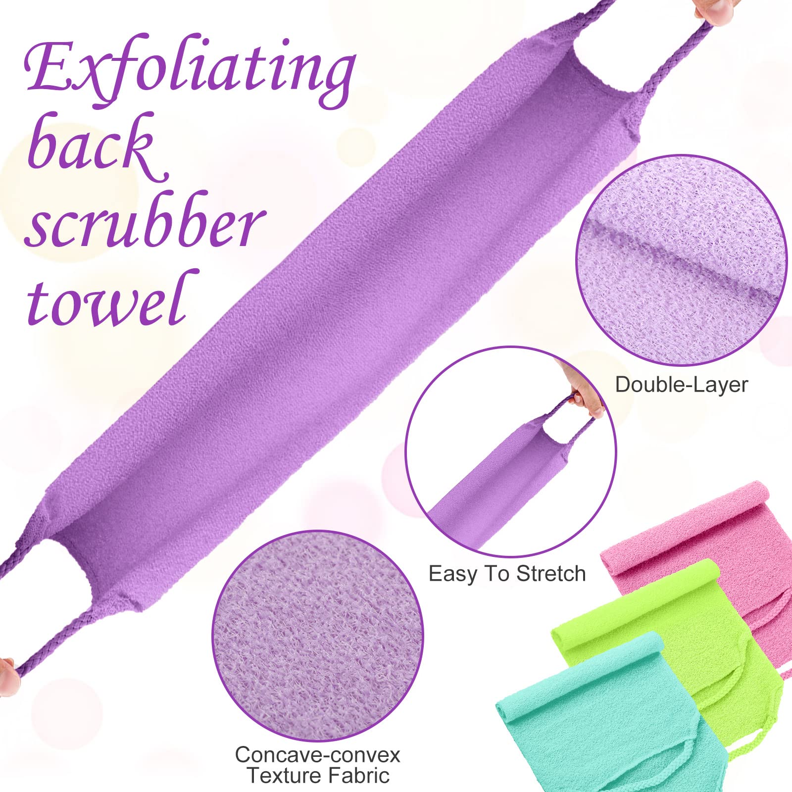 Moukeren nylon suave: textura que ofrece un masaje suave al exfoliar
