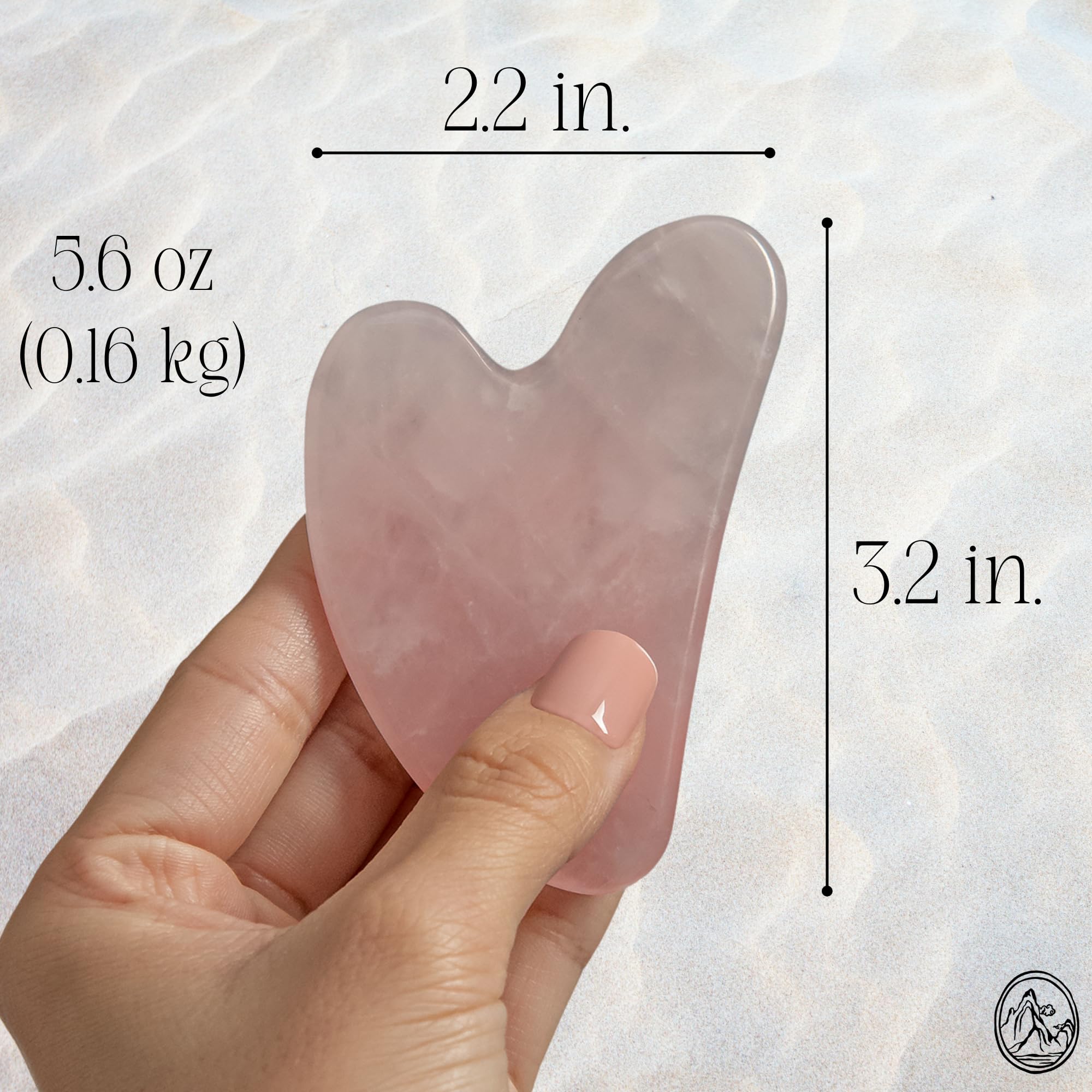 Mount Lai Rose Quartz Gua Sha using with facial oil for smooth glide