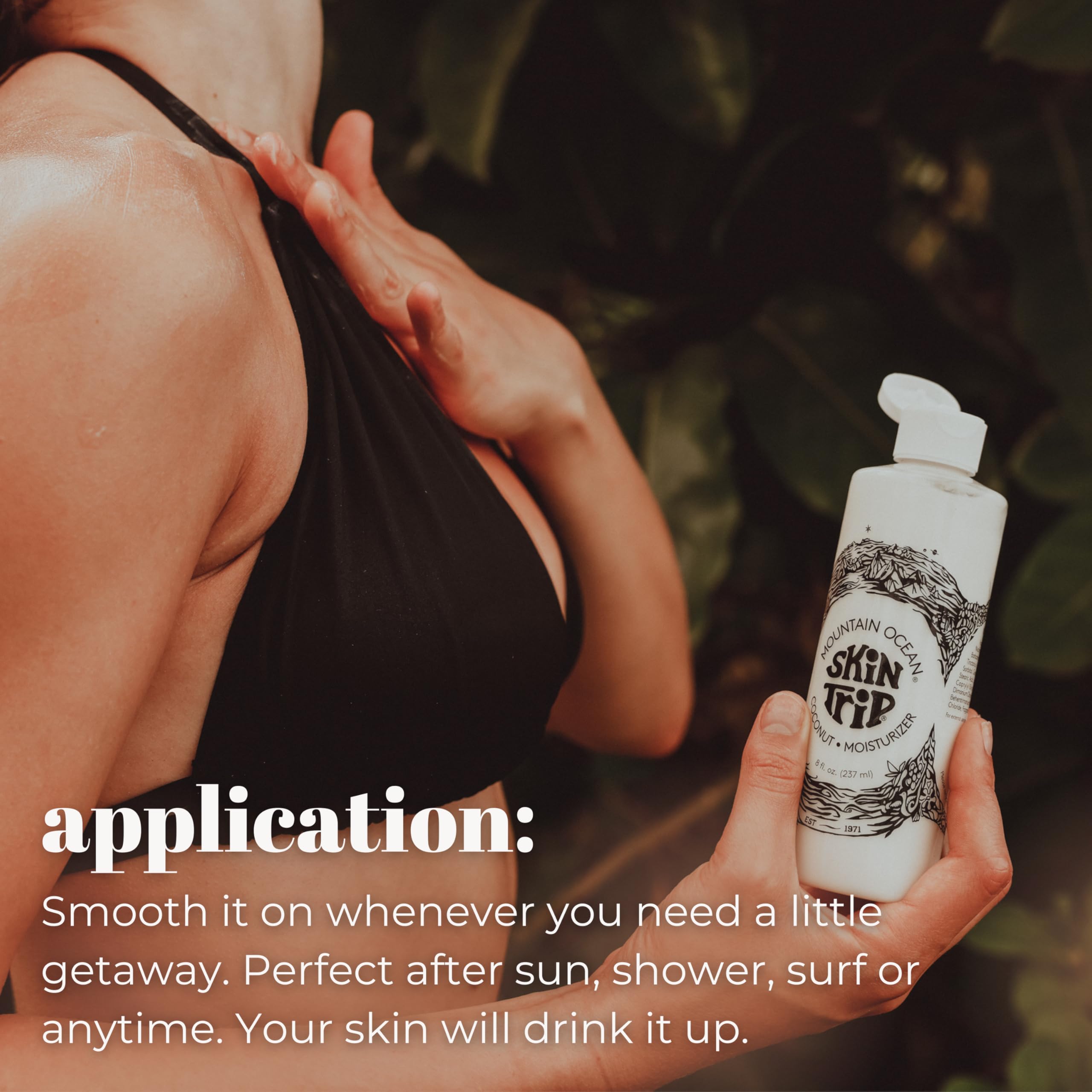Mountain Ocean Skin Trip lanolin droplet indicates protective moisture layer