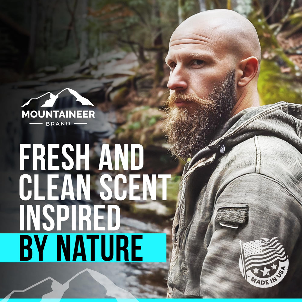 Ingredientes naturales de Mountaineer Brand, sin parabenos ni tintes.