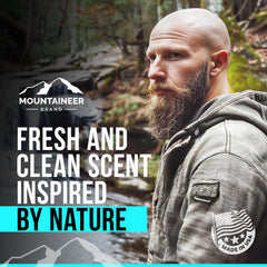 Mountaineer Brand textura cremosa facilita cobertura facial y capilar