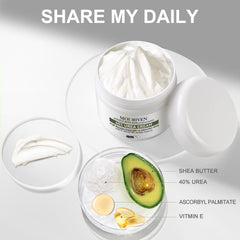 Mouriven Urea Cream 40% on hands providing deep moisturization
