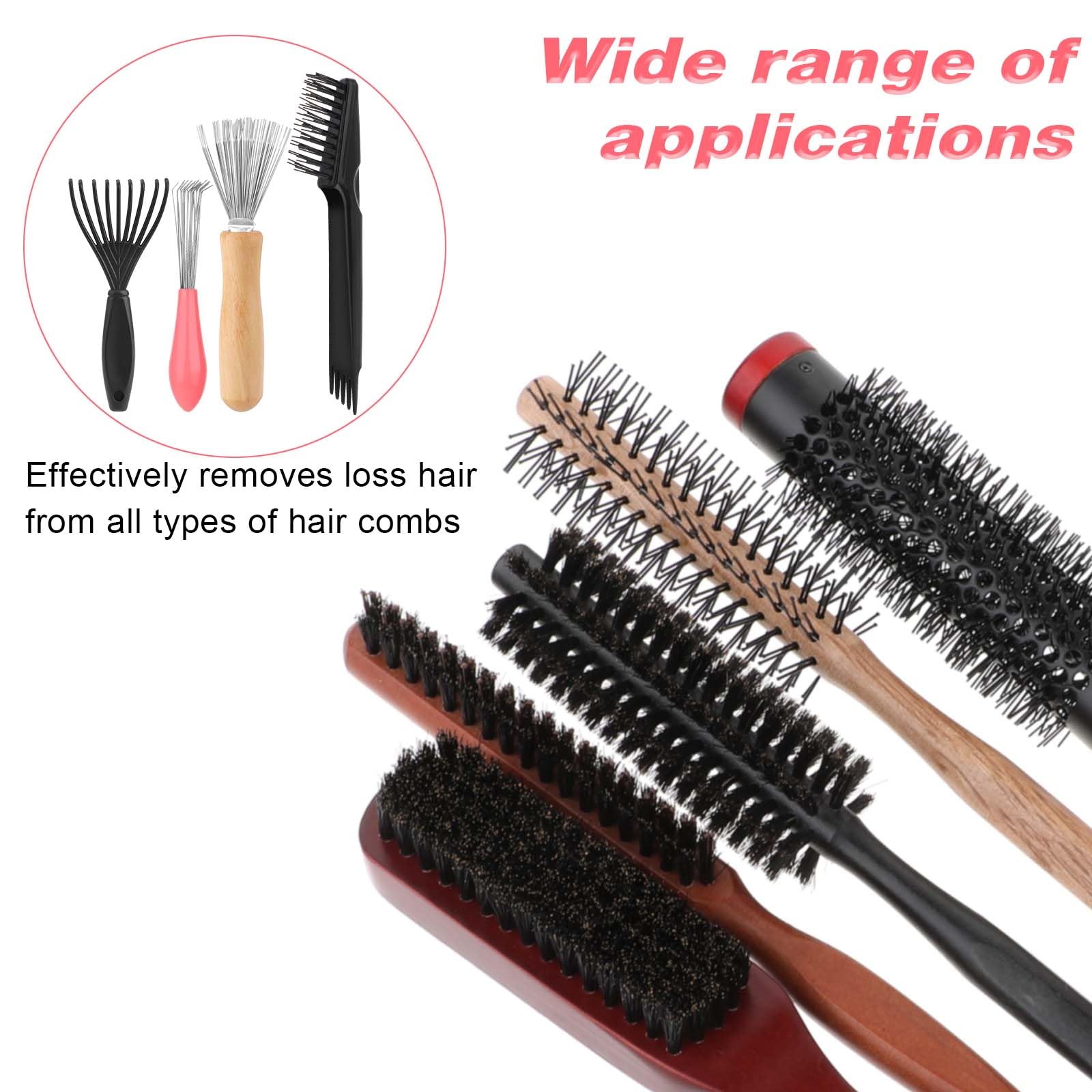 Mozeat Lens base debris remover clears fine hairs from brushes.