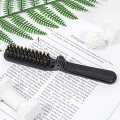 Mozeat Lens boar bristles brush delivers smoother hair with natural oil distribution.