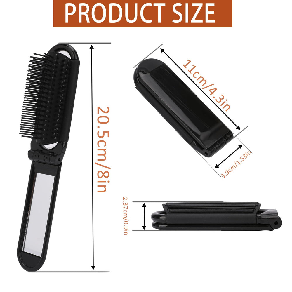 Mozeat Lens brush with mirror close-up for quick makeup checks.