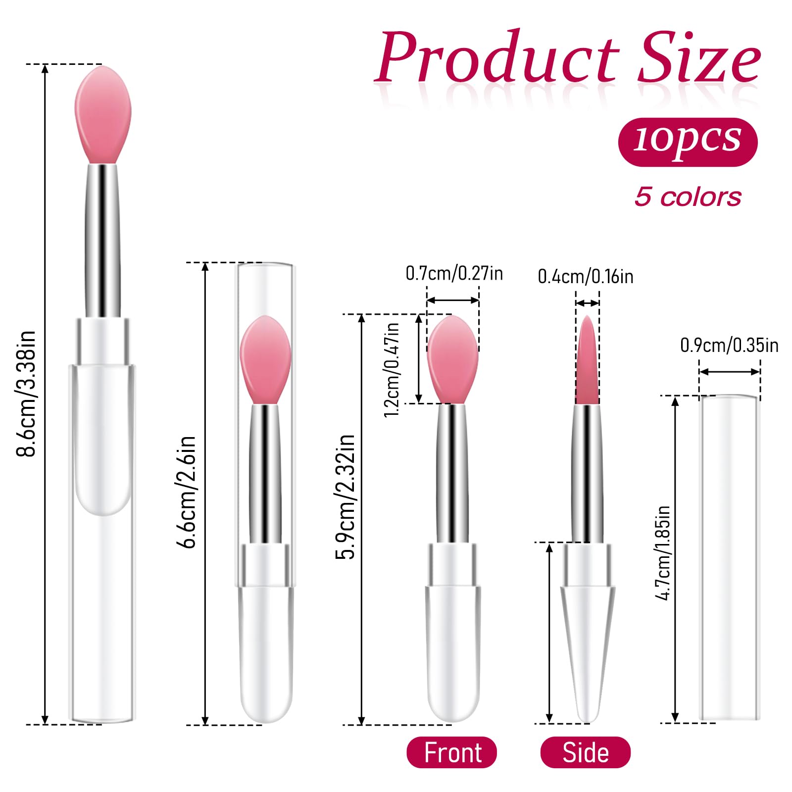 Mozeat Lens lip brush with cap preserves hygiene on the go