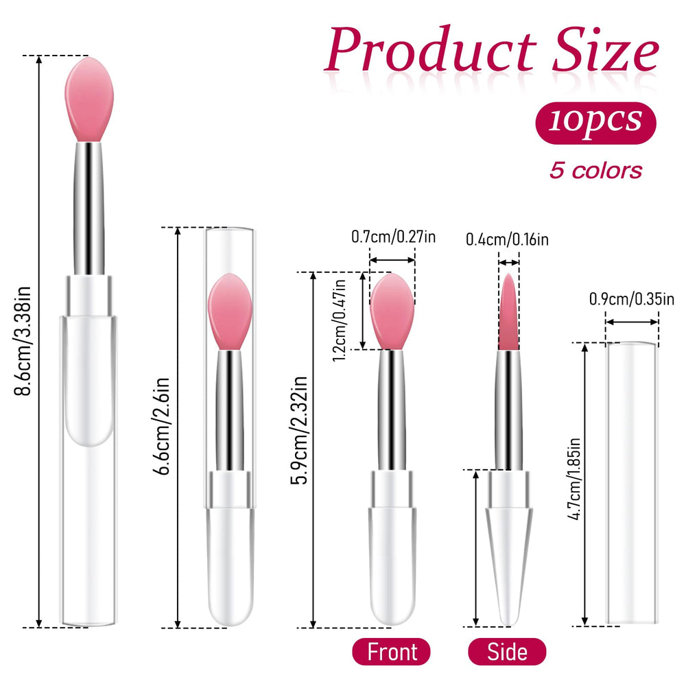 Mozeat Lens lip brush with cap preserves hygiene on the go