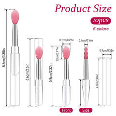 Mozeat Lens lip brush with cap preserves hygiene on the go