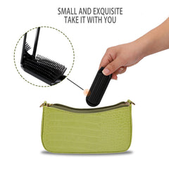 Mozeat Lens detangling brush offers gentle massage during styling.