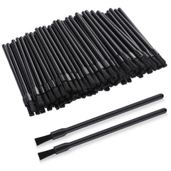 Mozeat Lens disposable makeup brush pack shot showing the 100-piece set for quick touch-ups.