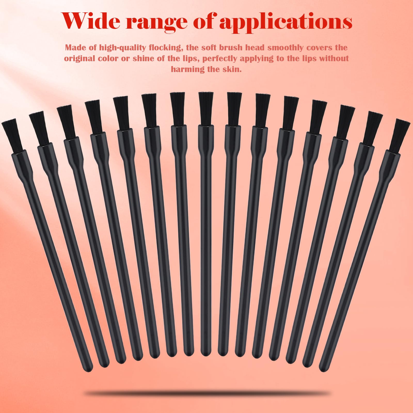 Mozeat Lens disposable makeup brush packaging, ready-to-use in a 100-piece pack.