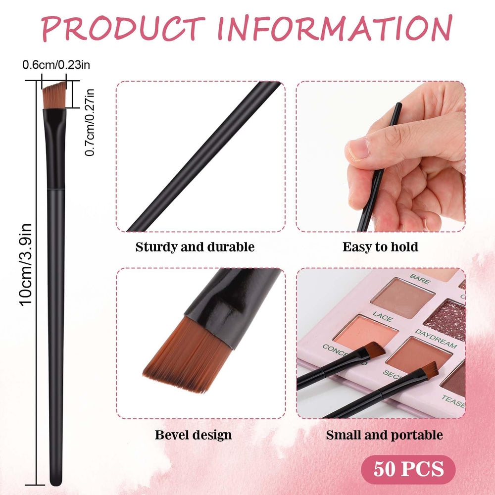 Mozeat Lens flat tapered eyebrow brush ideal for quick brow filling