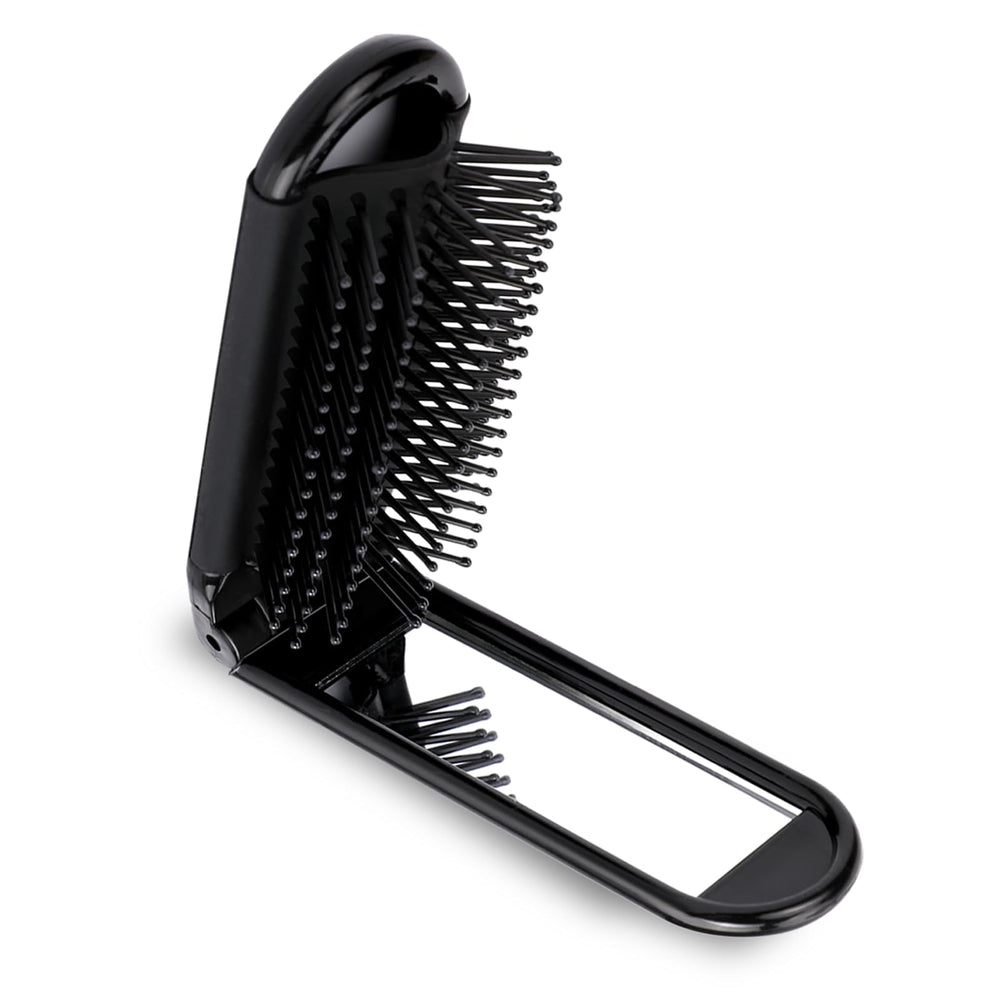 Mozeat Lens folding brush with mirror for on-the-go grooming.
