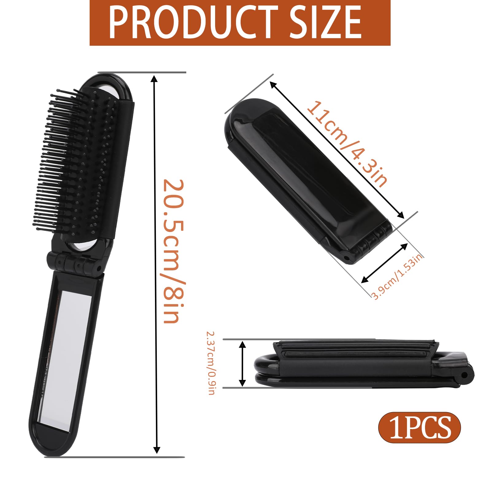 Mozeat Lens compact brush fits in purse or pocket.