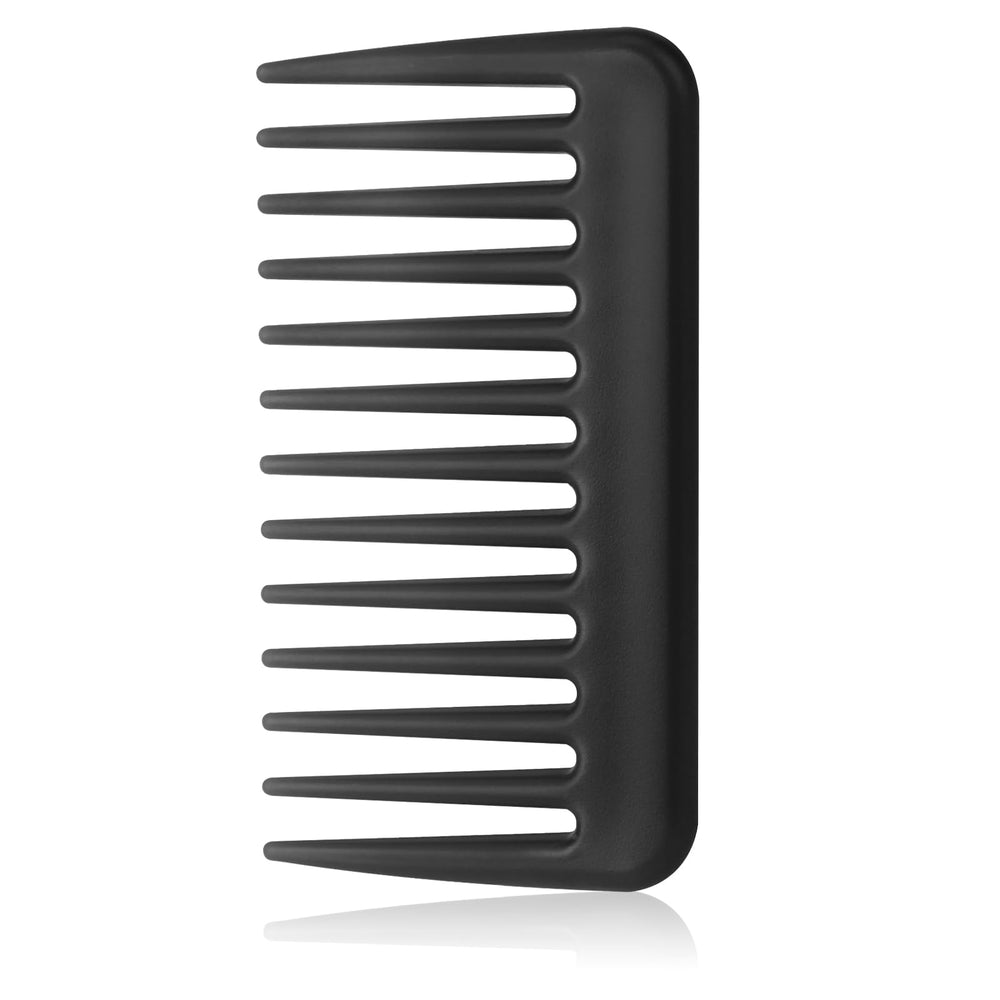 Mozeat Lens mini travel comb in black, compact and ideal for quick detangling on the go.