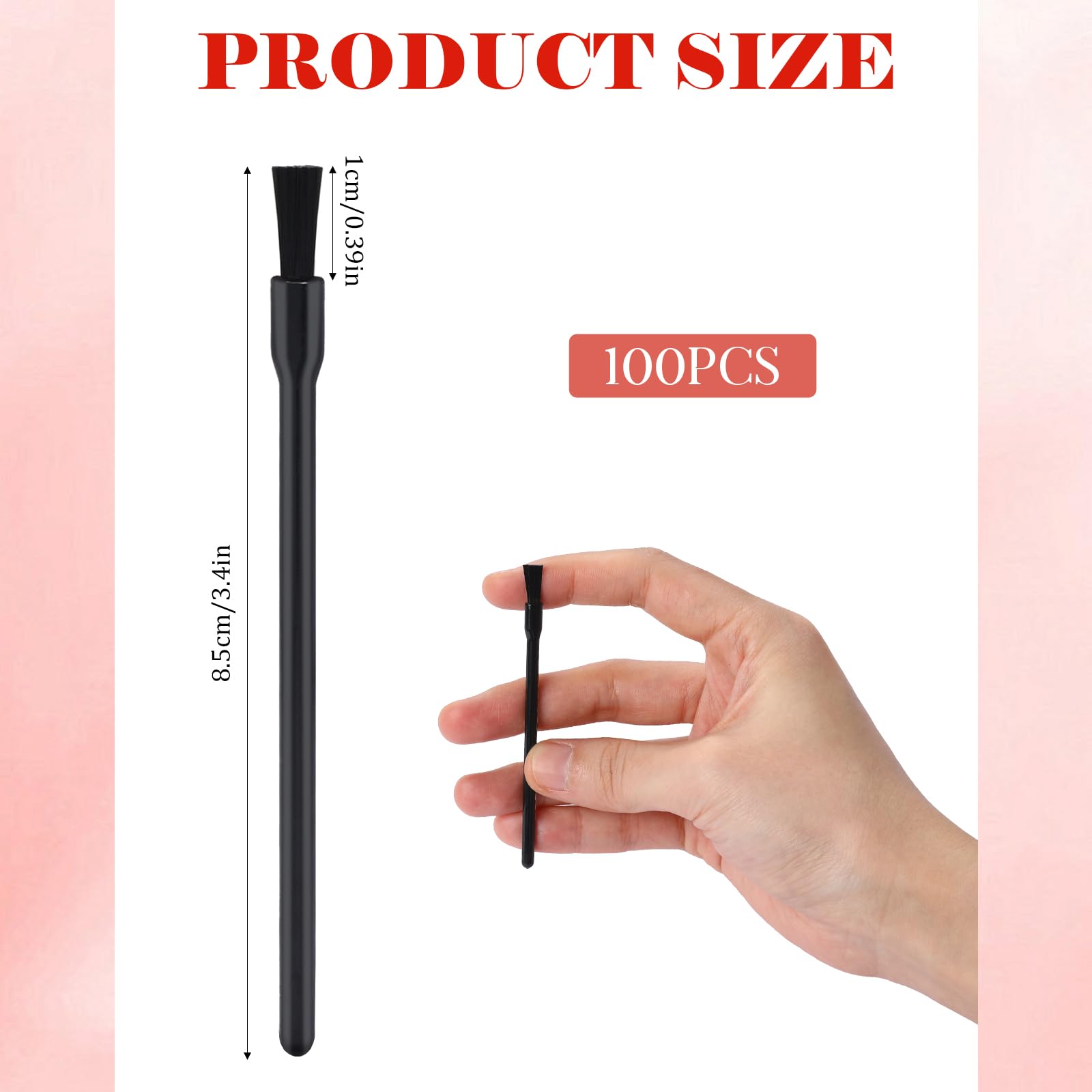 Mozeat Lens nail-art lip-brush versatile for nail polish and lipstick use.