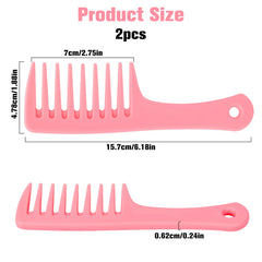 Mozeat Lens non-slip-handle wide comb designed for easy control during styling.