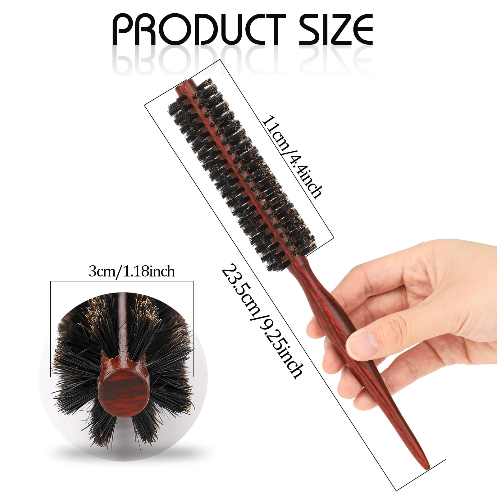 Mozeat Lens travel-friendly brush detangles and distributes oils evenly