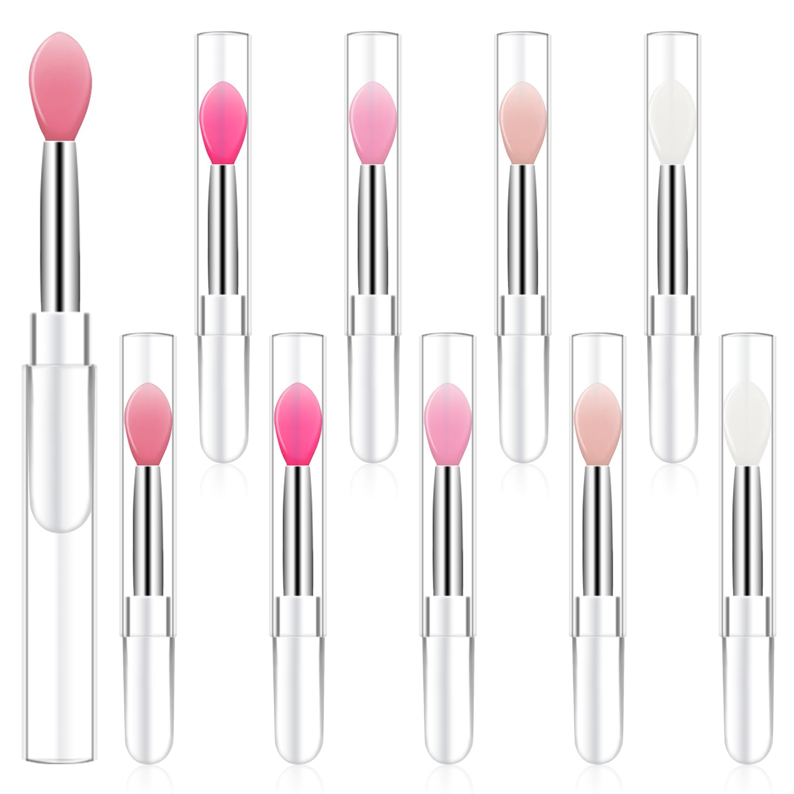 Mozeat Lens silicone lip brush with oval tip for precise lip mask application