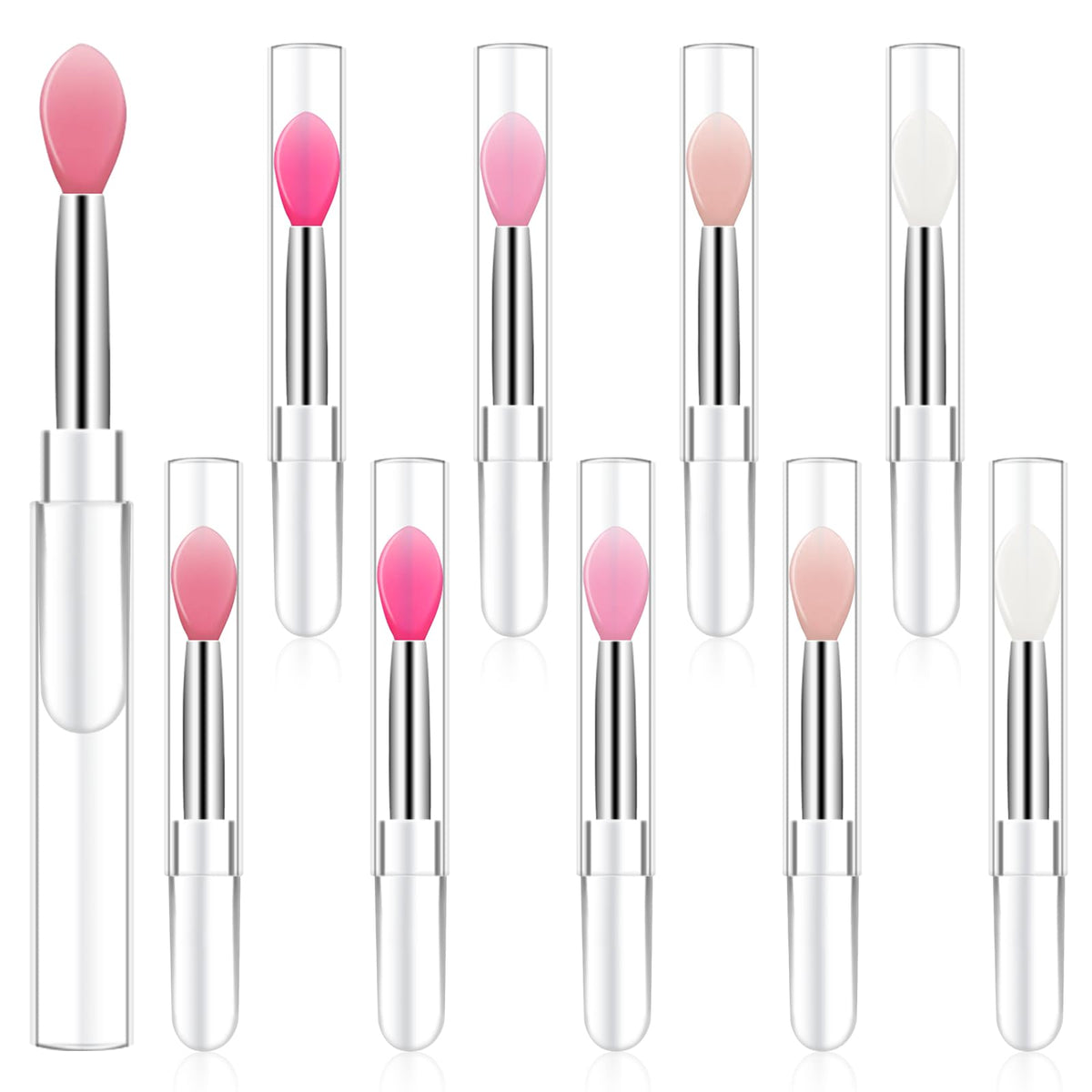 Mozeat Lens silicone lip brush with oval tip for precise lip mask application