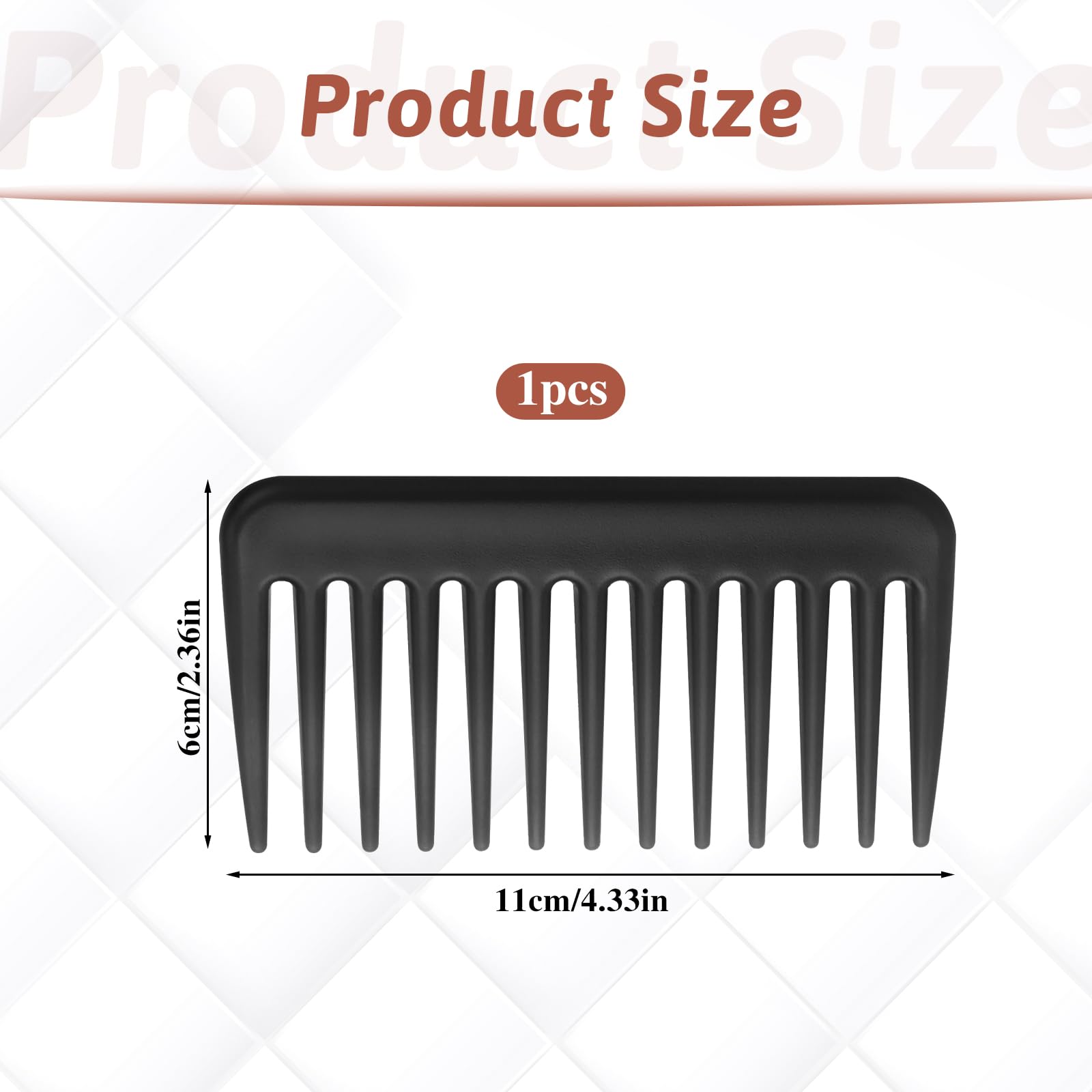 Mozeat Lens travel comb in pocket size for on-the-go grooming.