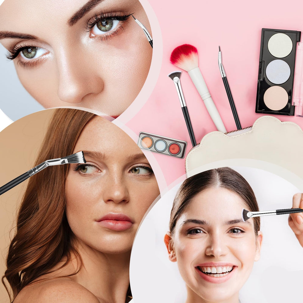 Mozeat Lens travel-size mascara fan brush for quick touch-ups.