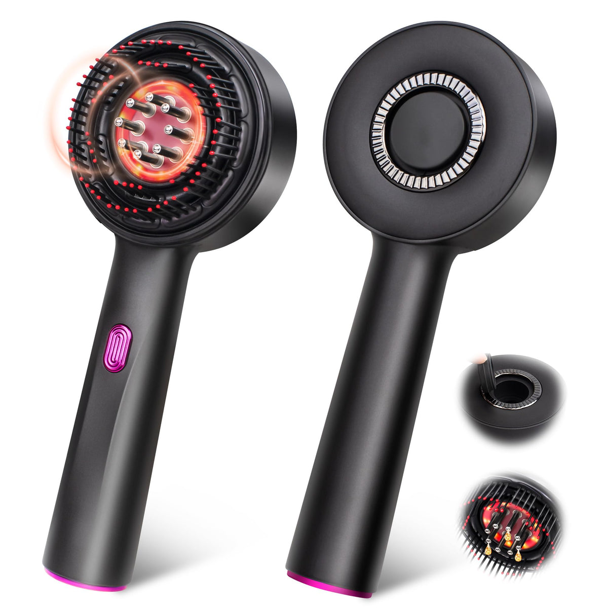 MPADQ 3-in-1 scalp massager front view for comfortable scalp care.