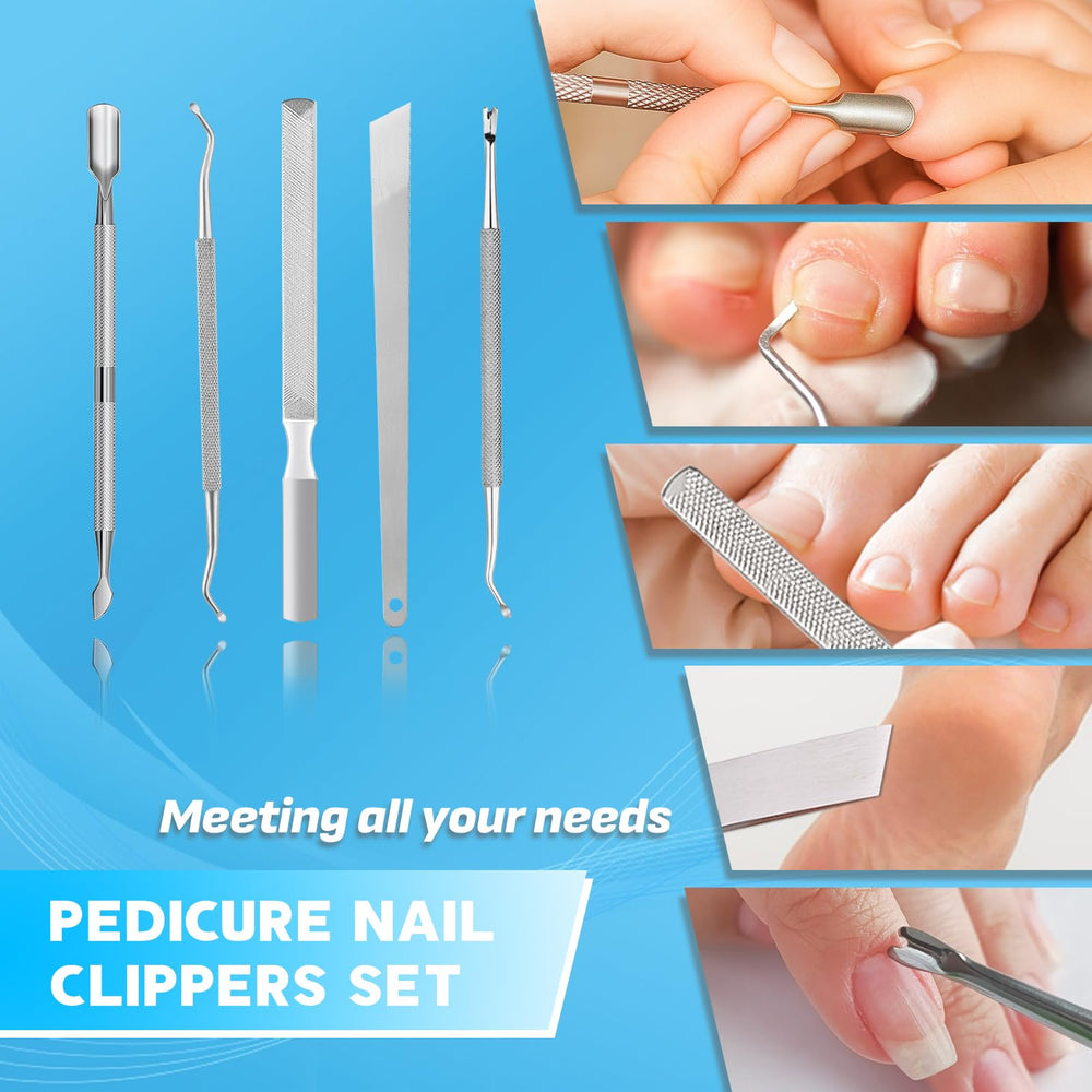 MPKDZNE separate fingernail and toenail clippers for hygiene