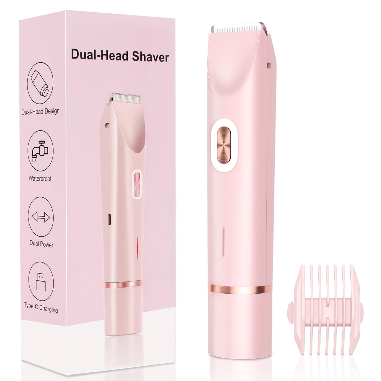 Mpotmiy new 2-in-1 bikini trimmer with dual head for quick grooming in the shower.