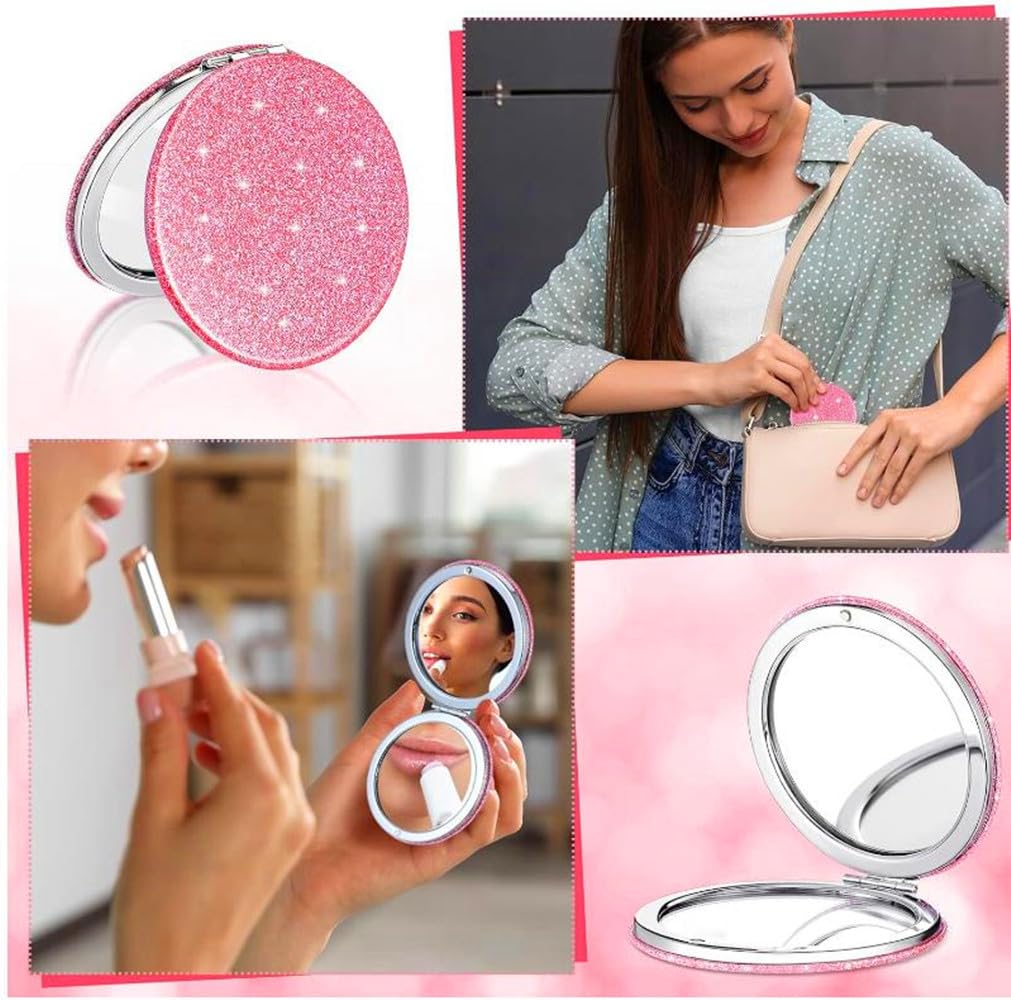 mpowtech purse mirror slips into bags for convenient grooming