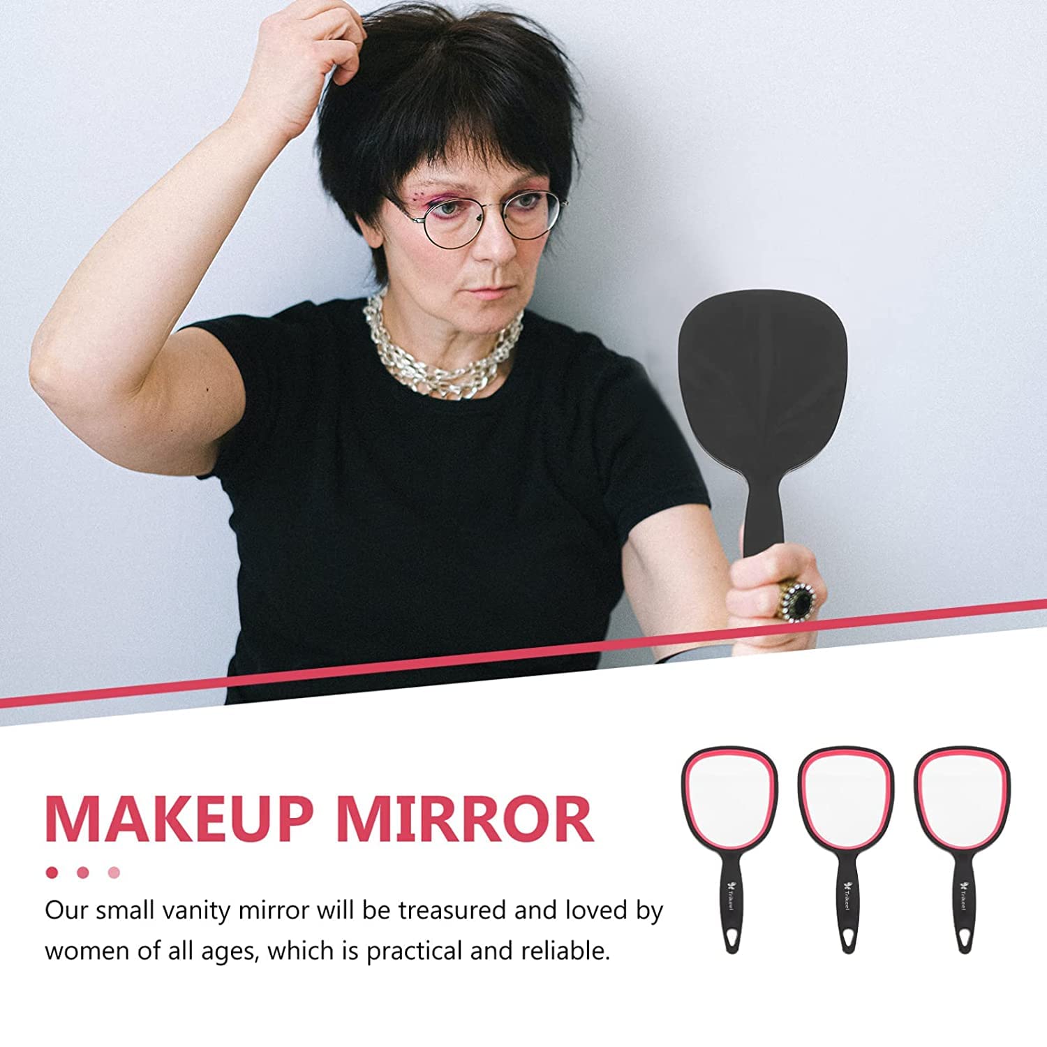 mpowtech small mirror – closeup frame detail highlights undistorted reflection.
