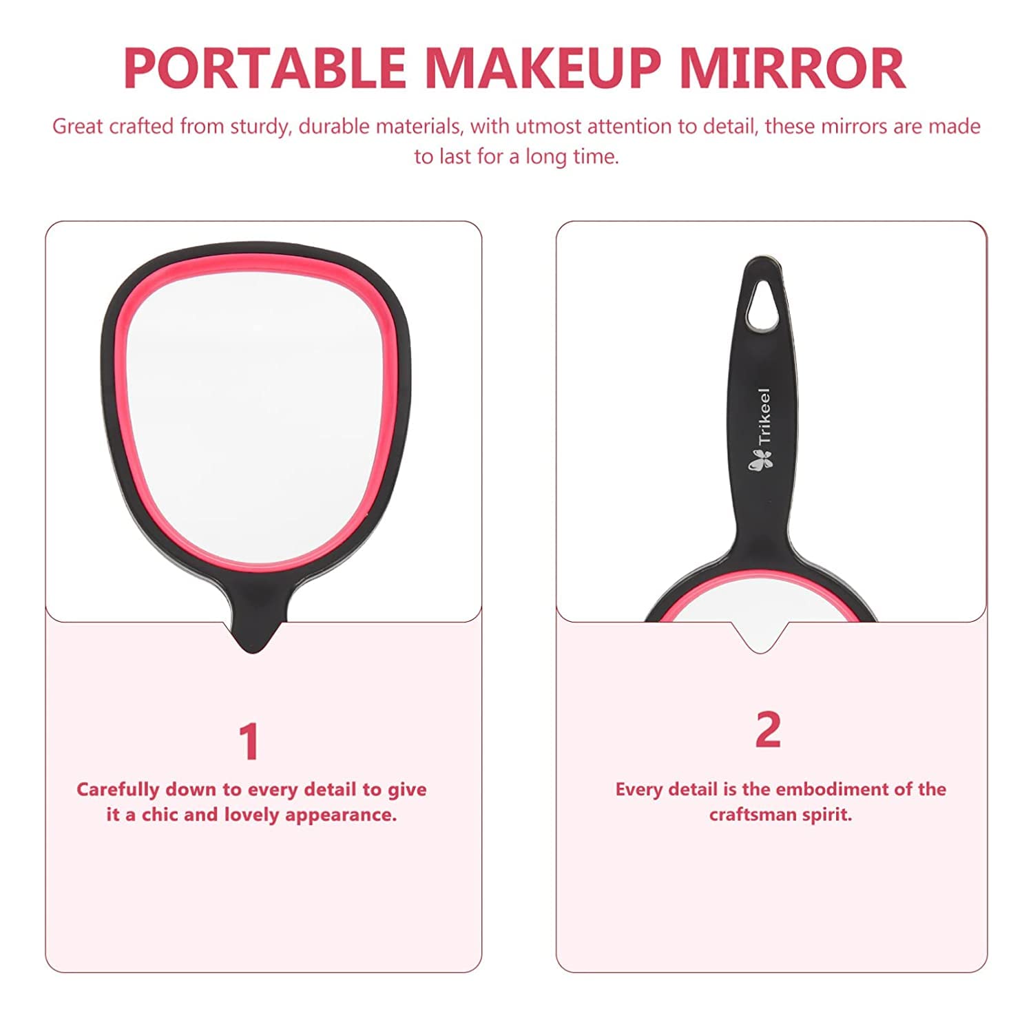 mpowtech handheld mirror – in-hand use for quick touchups anywhere.