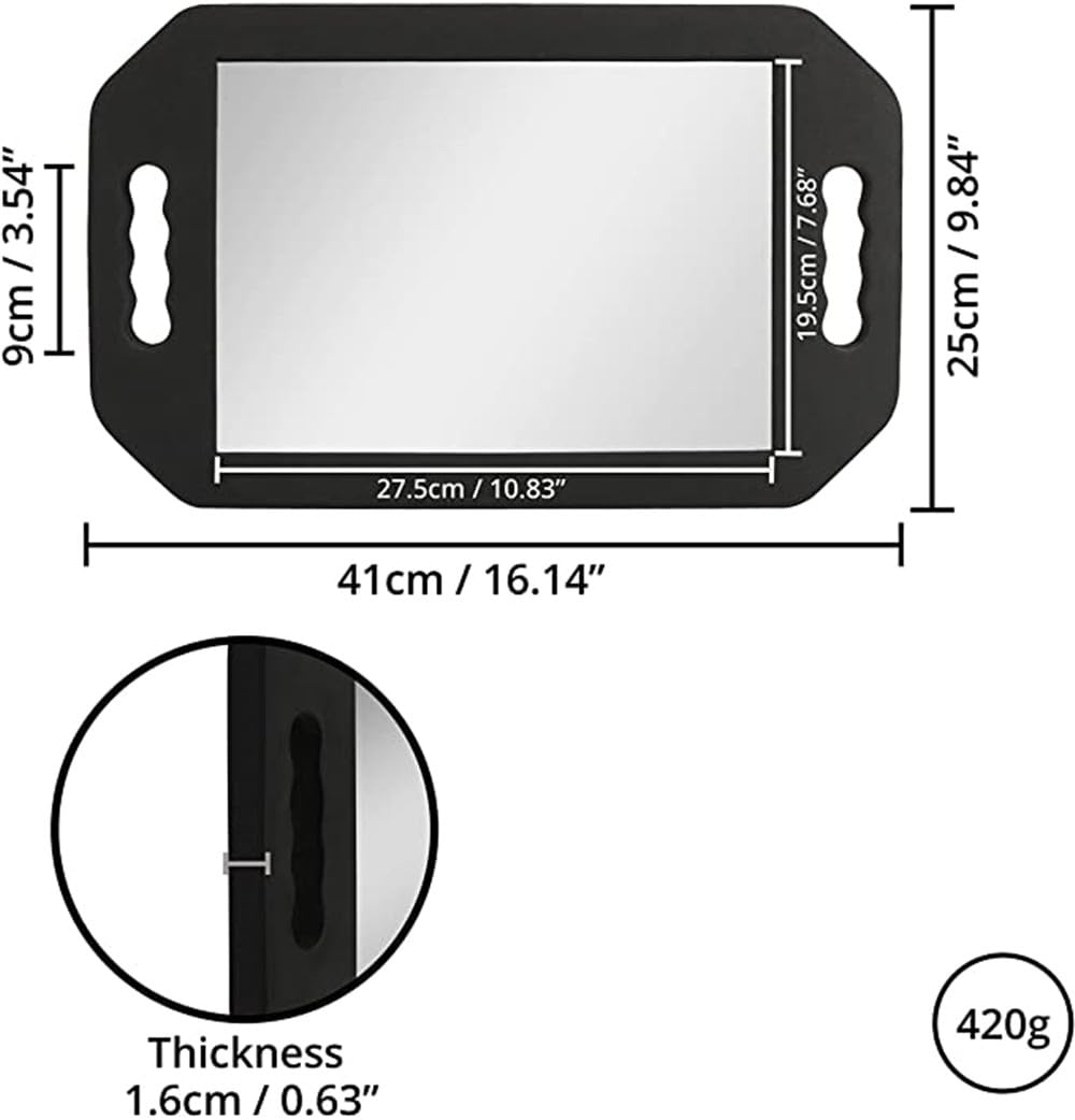 mpowtech tempered glass hd clarity provides sharp, distortion-free reflections for detail work