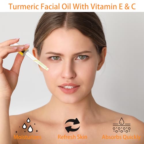 MR.A Aceite de Cúrcuma con Vitamina C para brillo y suavidad de la piel