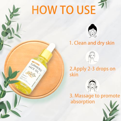 MR.A Aceite de Cúrcuma para rostro y cuello, cuidado suave